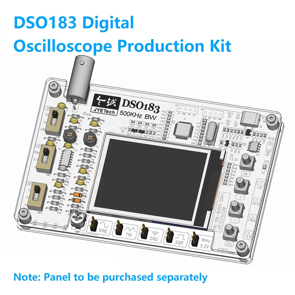 DC5VDSO183DigitalOscilloscopeModuleDIYKitTeachingPracticalTrainingElectronicProductionKit0-500KHzTypeC-AliExpress502