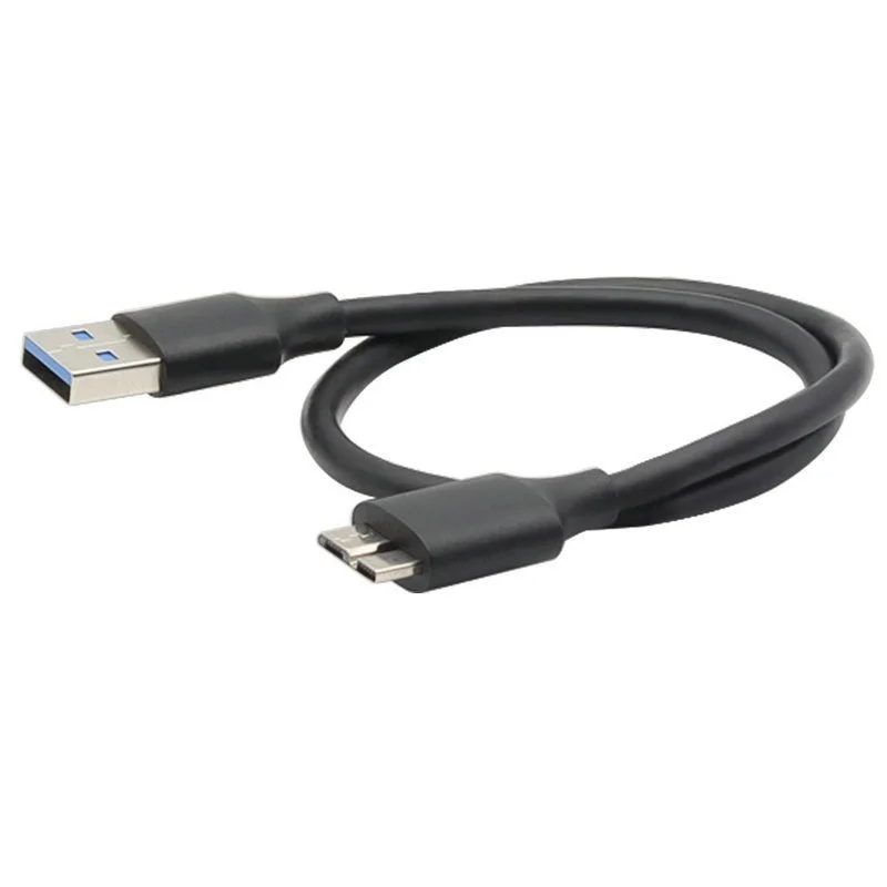 USB 3.0 Tipo A para USB 3.0 Micro B Macho Cabo Adaptador, Sincronização de Dados, Cabo para Disco Rígido Externo, HDD, Super Speed