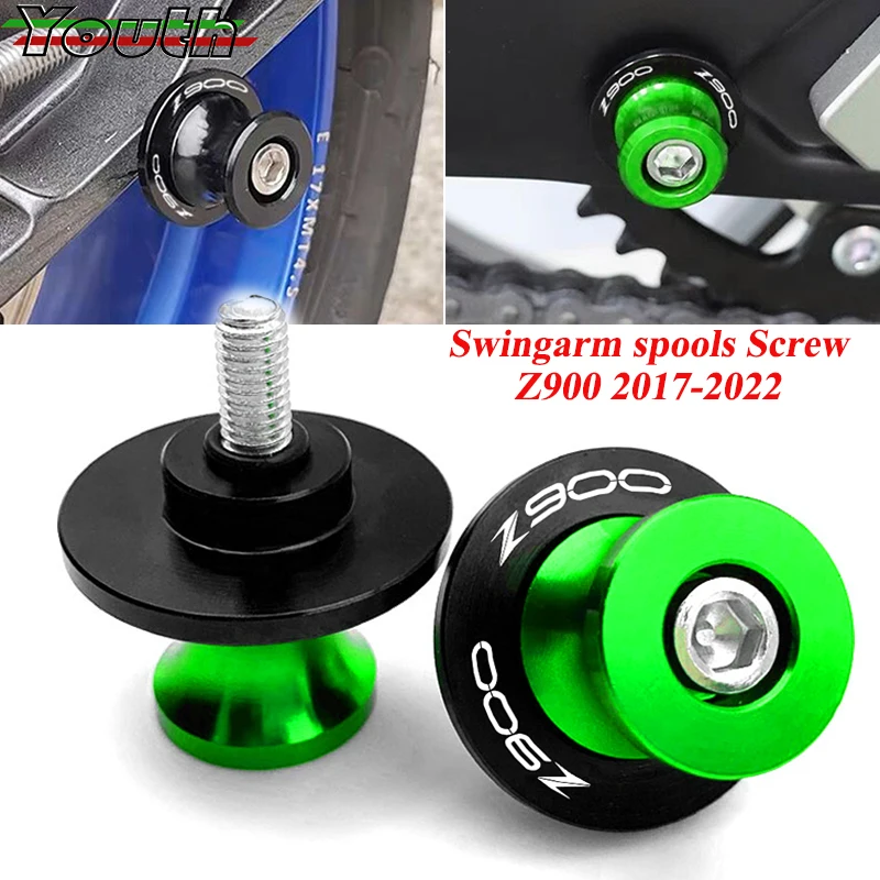 

Z900 Motorcycle M8 Accessories CNC Aluminum Swingarm Spools Sliders Stand Screws For Kawasaki Z 900 Z900 Z900RS Z900SE 2017-2024