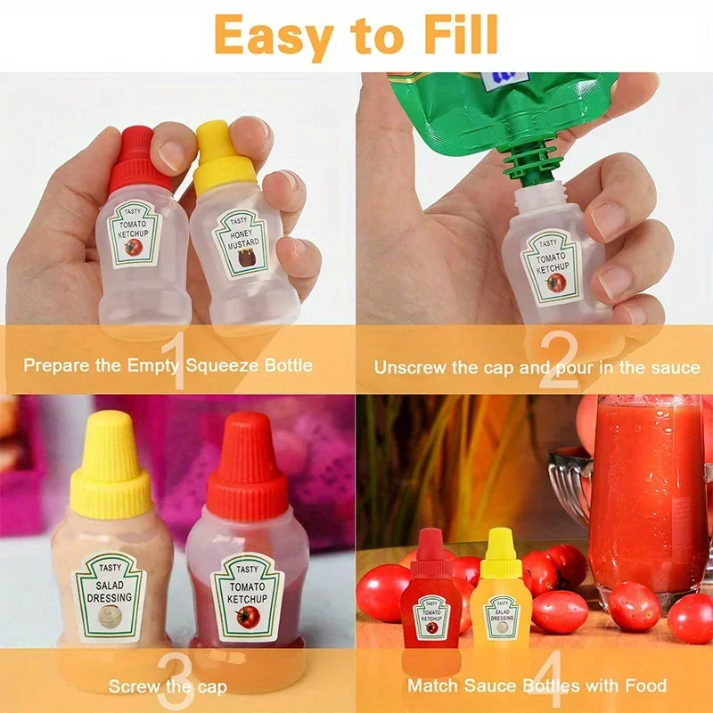 Food Mixing Sticks Mini Plastic Seasoning Squeeze Bottles 6 Pancake Cups 52 pcs food picks,food toothpicks,bamboo sticks,sauce bottle accessories