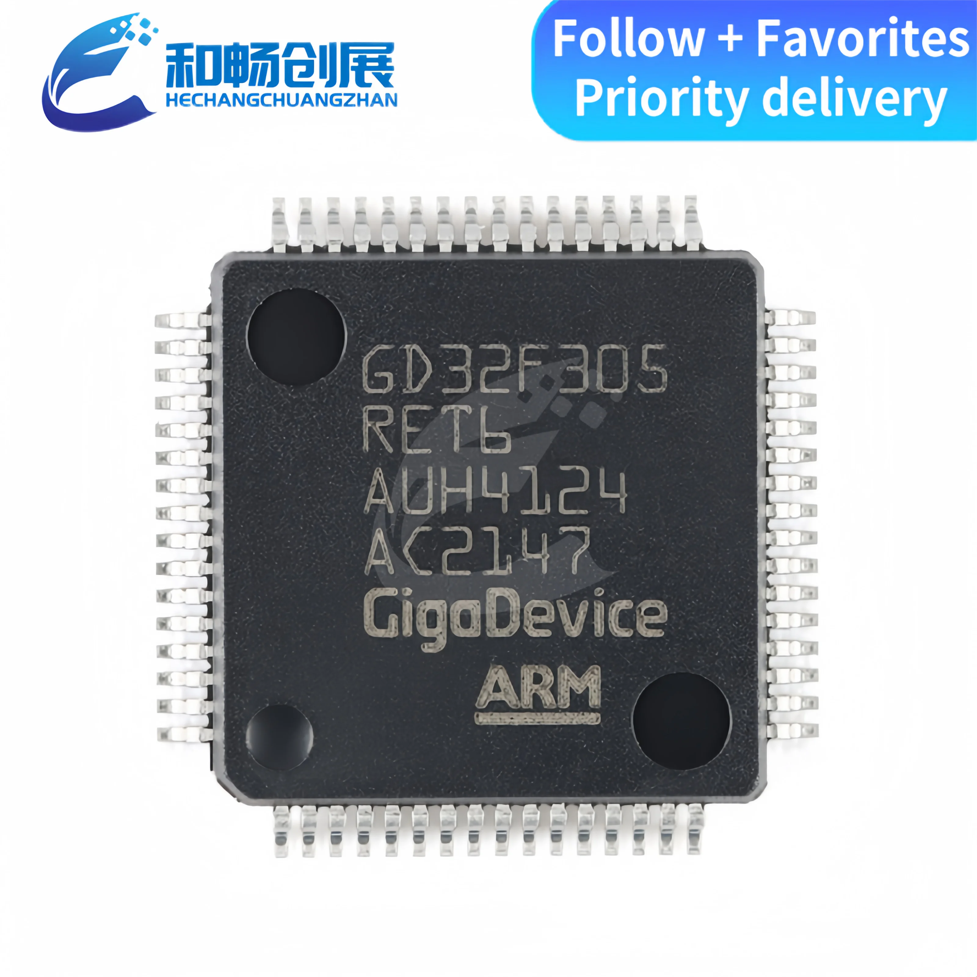 

Оригинальный микроконтроллер GD32F205VET6 LQFP-100 ARM 32-bit-микроконтроллер MCU chip