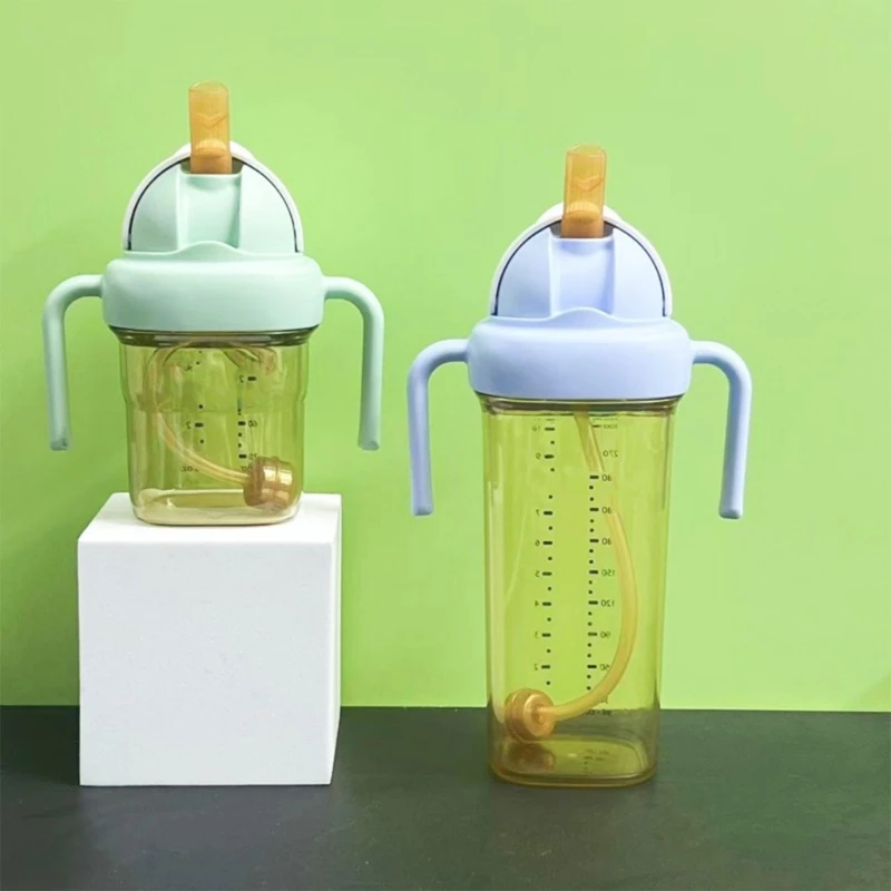 Upgraded Bottle Top Handle Set with Straw Accessories Baby Bottle Change to Drink Cup for Hegen Square Baby Bottle Dropship 4