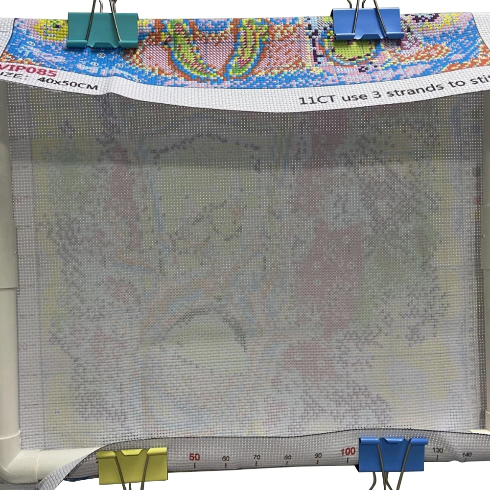 DIY Cross Stitch Frame Handheld Craft Cross Stitch Holder Auxiliary Accessory for Cross Stitching Quilting for Sewing