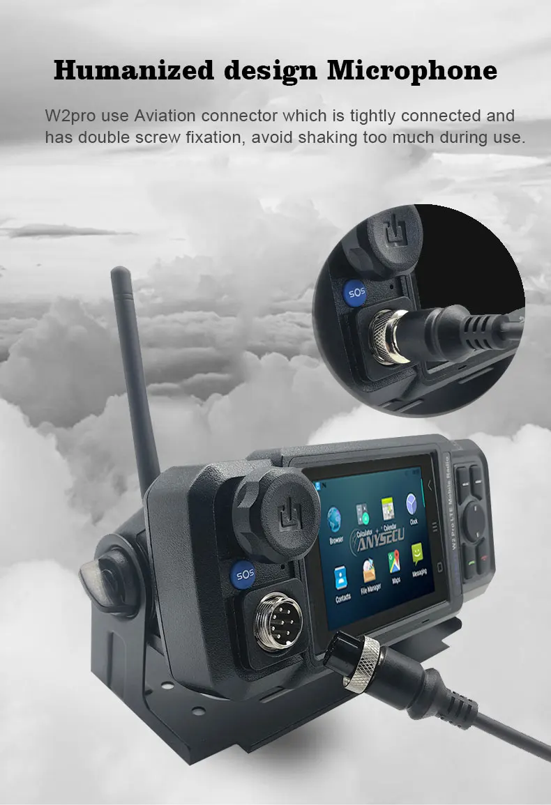 New Zello 4G-W2Pro Unlocked 4G Network Radio Android 11 WIFI Poc Radio work wit
