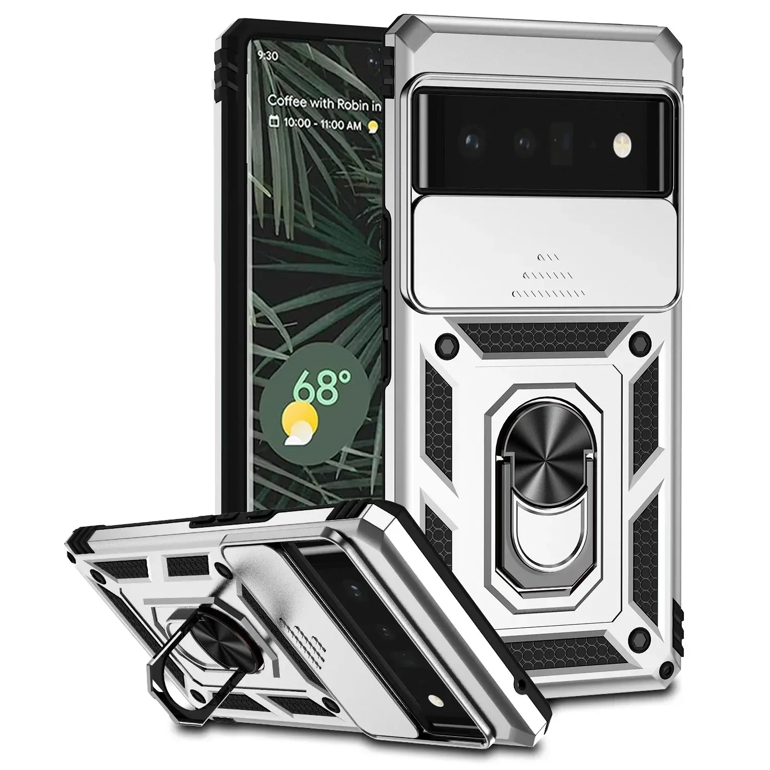 Advanced Armor Protective Case with Ring Holder and Lens Protection