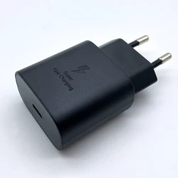 25W Super Fast Charger USB - C PD Wall Power Adapter - Black EU Adapter