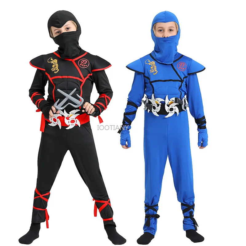 2024 Bambino Ninja Performance Outfit Bambino Ninja Costume Samurai Ninja Muscle Suit Halloween Carnival Cosplay Warrior Costumes