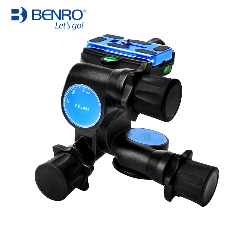Benro GD3WH three-dimensional gear head PTZ magnesium alloy SLR photography tripod Panoramic photography head Three-way precise