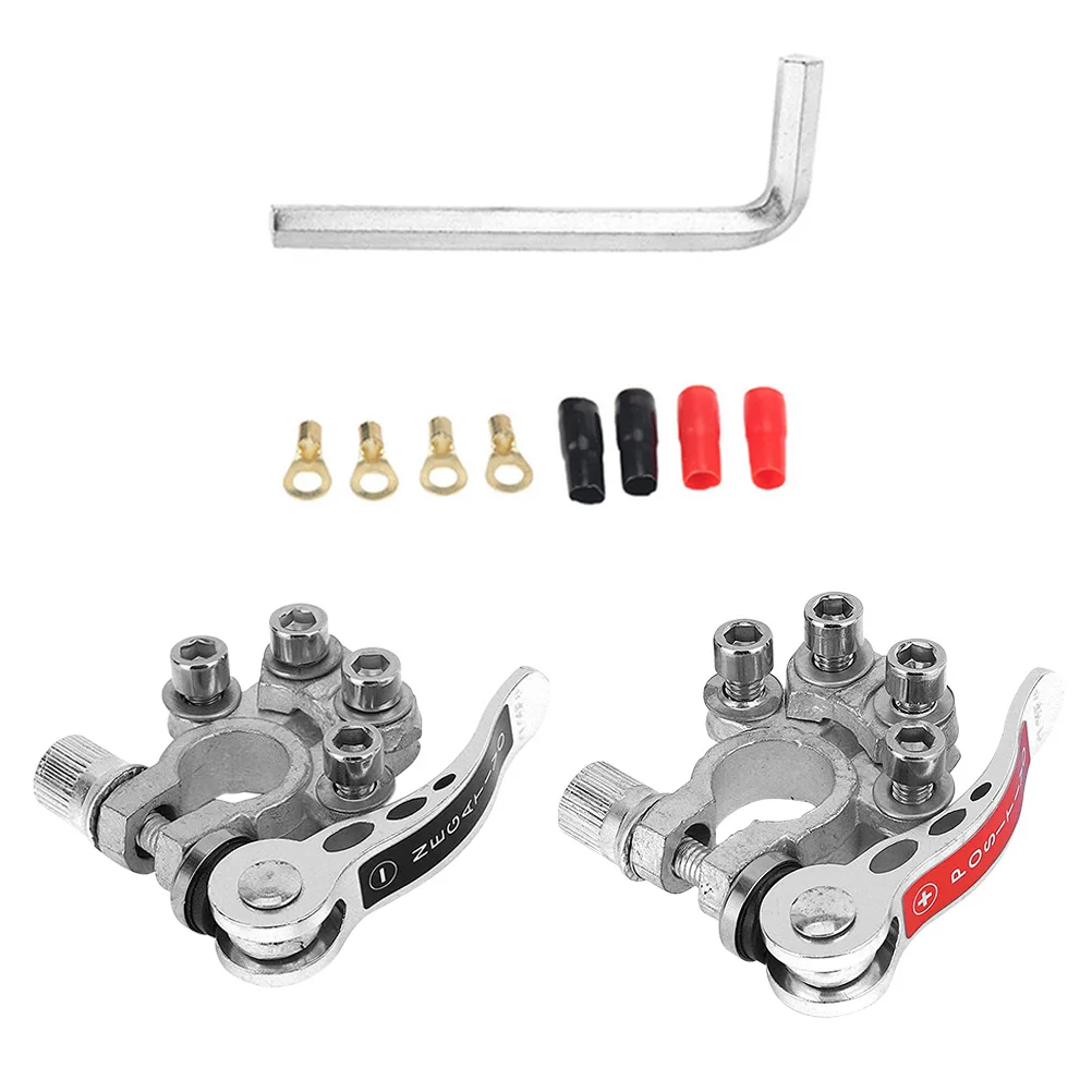 

Pure Copper Pile Head Quick Release Auto Terminal Connector Car Clamp Rubber Kit