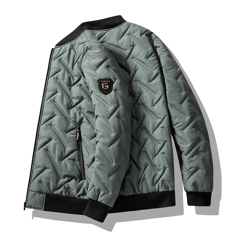 Men Jacktes Winter Parka Fashion Streetwear Casual Baseball Jacket Warm Male Coat Windproof Men's Clothes Light Down M-5Xl