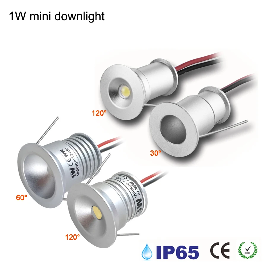 Small Spot Light 1W Mini LED Spotlight 12V Dimmable 15mm 25mm Recessed  Downlight IP65 Ceiling Lamp Showcase Display Lighting - AliExpress
