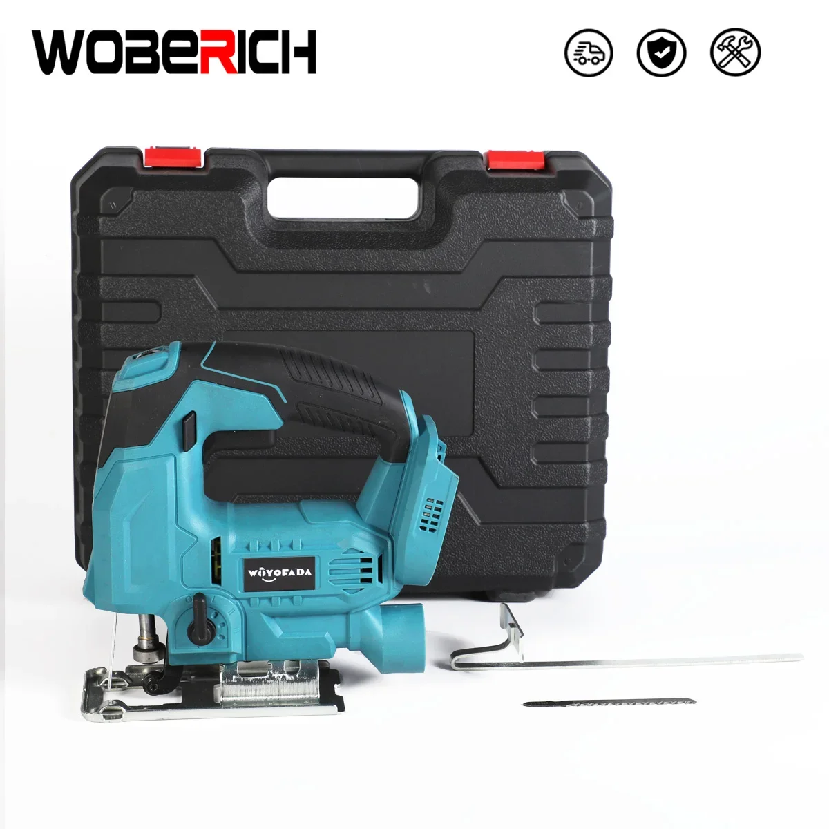 6 Gear Cordless JigSaw With Quick Blade Change Electric Power Tool Jigsaw Woodworking Power for Makita 18V Battery By WOBERICH