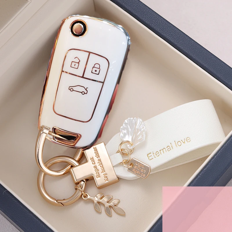 

TPU Car Remote Key Case Cover Shell Fob For Buick For Chevrolet Cruze Aveo Trax Opel Astra Corsa Meriva Zafira Antara J Keychain