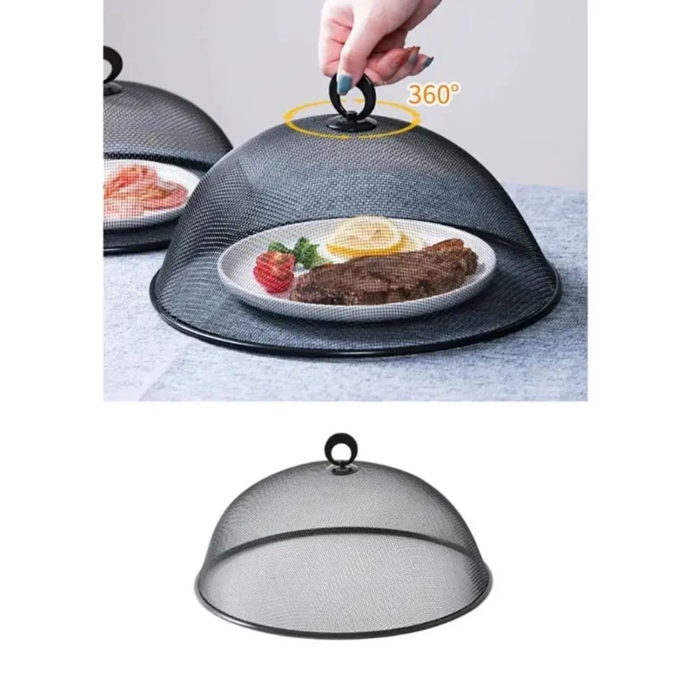 Round Shape Mesh Anti-Flying Dish Cover Food Display Holder