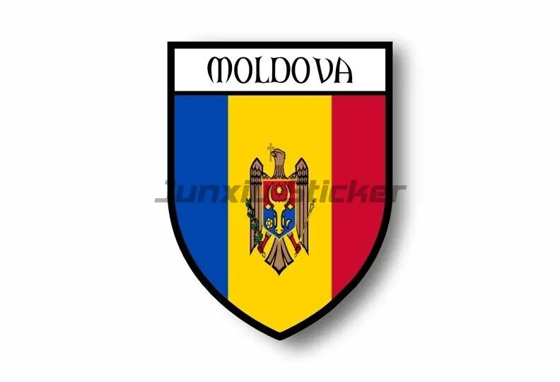 MOLDAVIA Stemma Moldovo Distintivo Cresta 100mm (4") Adesivo In - Foto 2