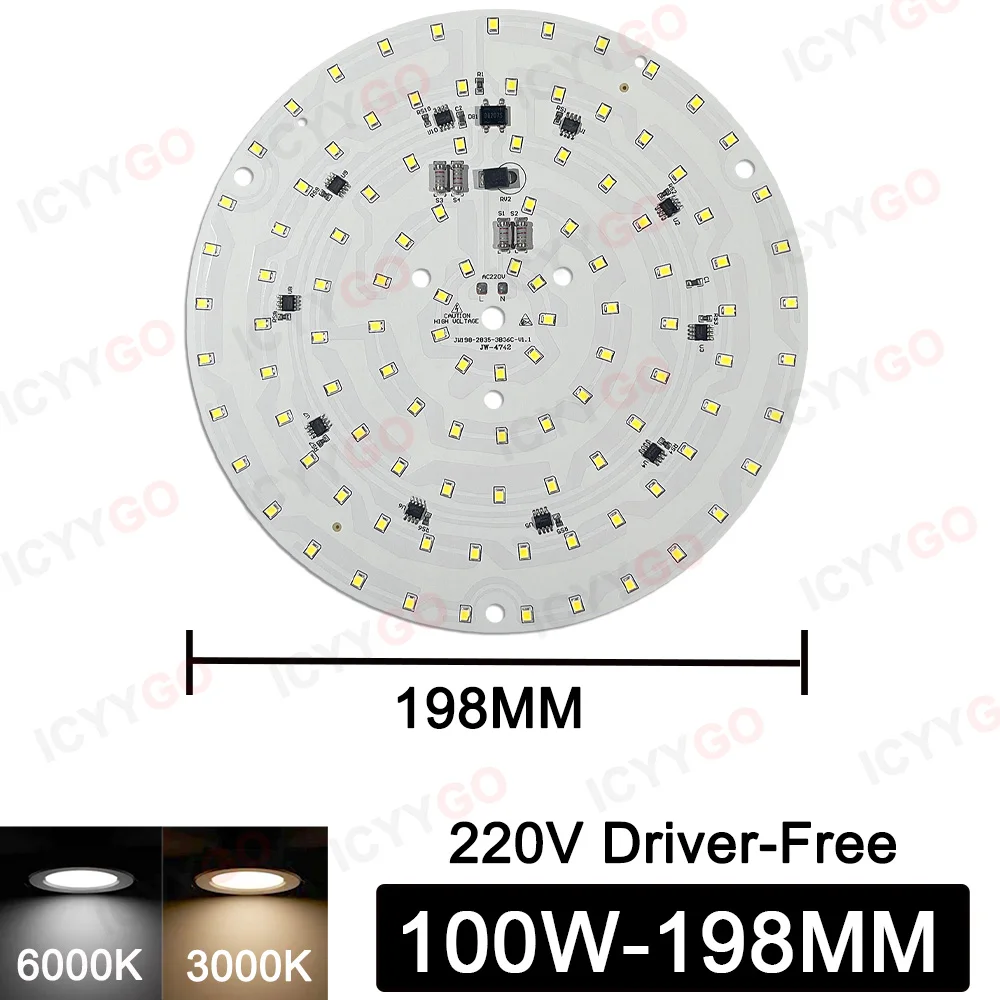 1 Piece LED Panel Light AC220V Driver-Free 15W-100W for Ceiling, led lamp,led light panel