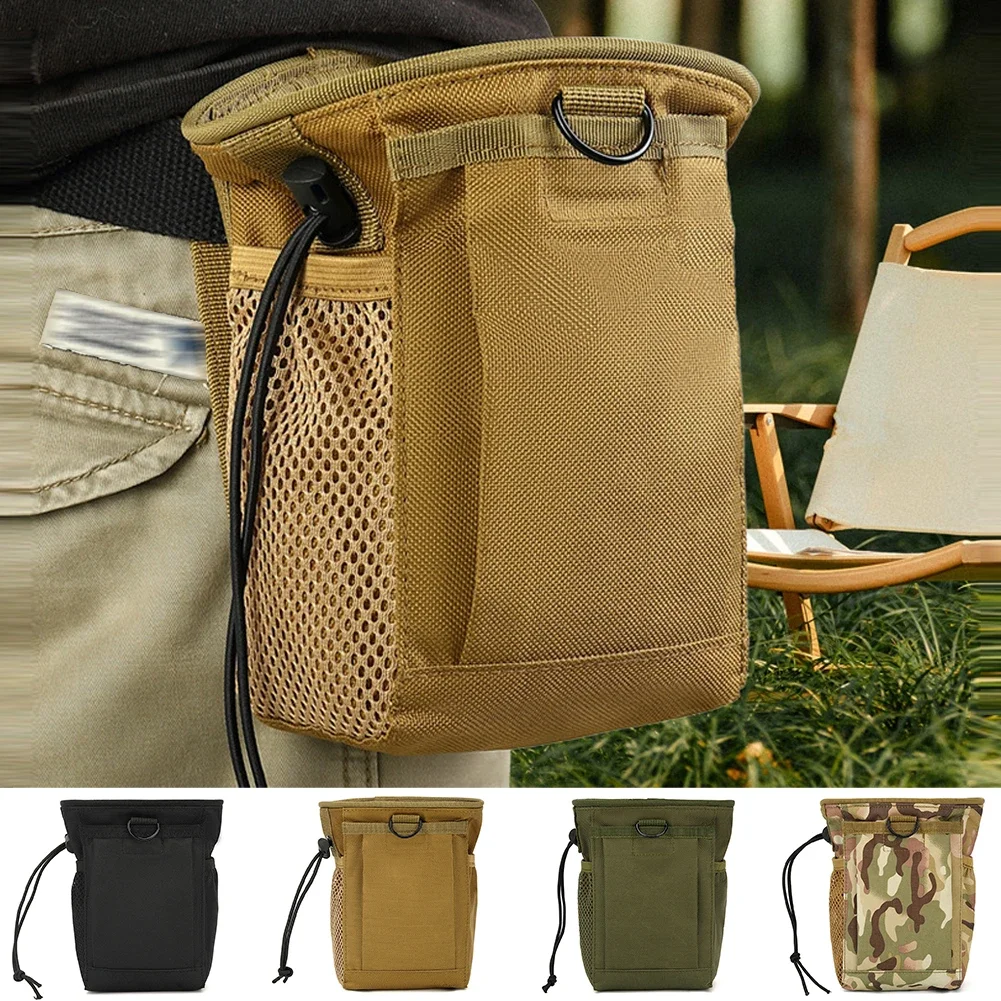 1Pc Outdoor 3-5L Tactical Molle 800D Nylon Dump Drop Pouch Recycle Travel Waist Pack Ammo Bags Airsoft Accessories Bag Pouches