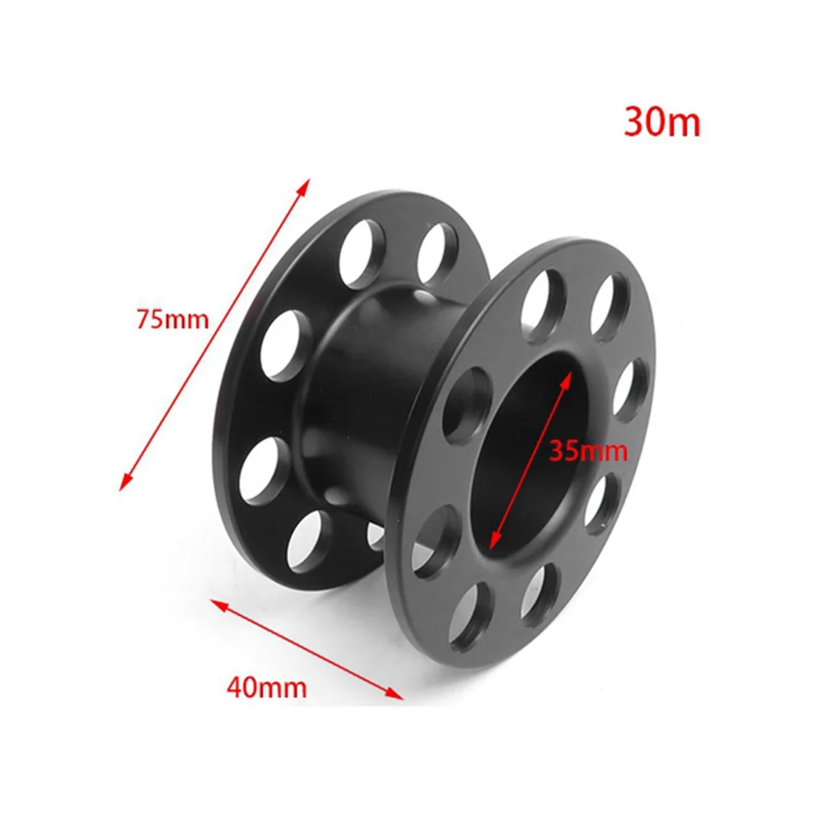 BAAU Diving Finger Reel Diving Spool Light-Duty Reel Underwater Accessories Scuba Compact Finger Spool 30m