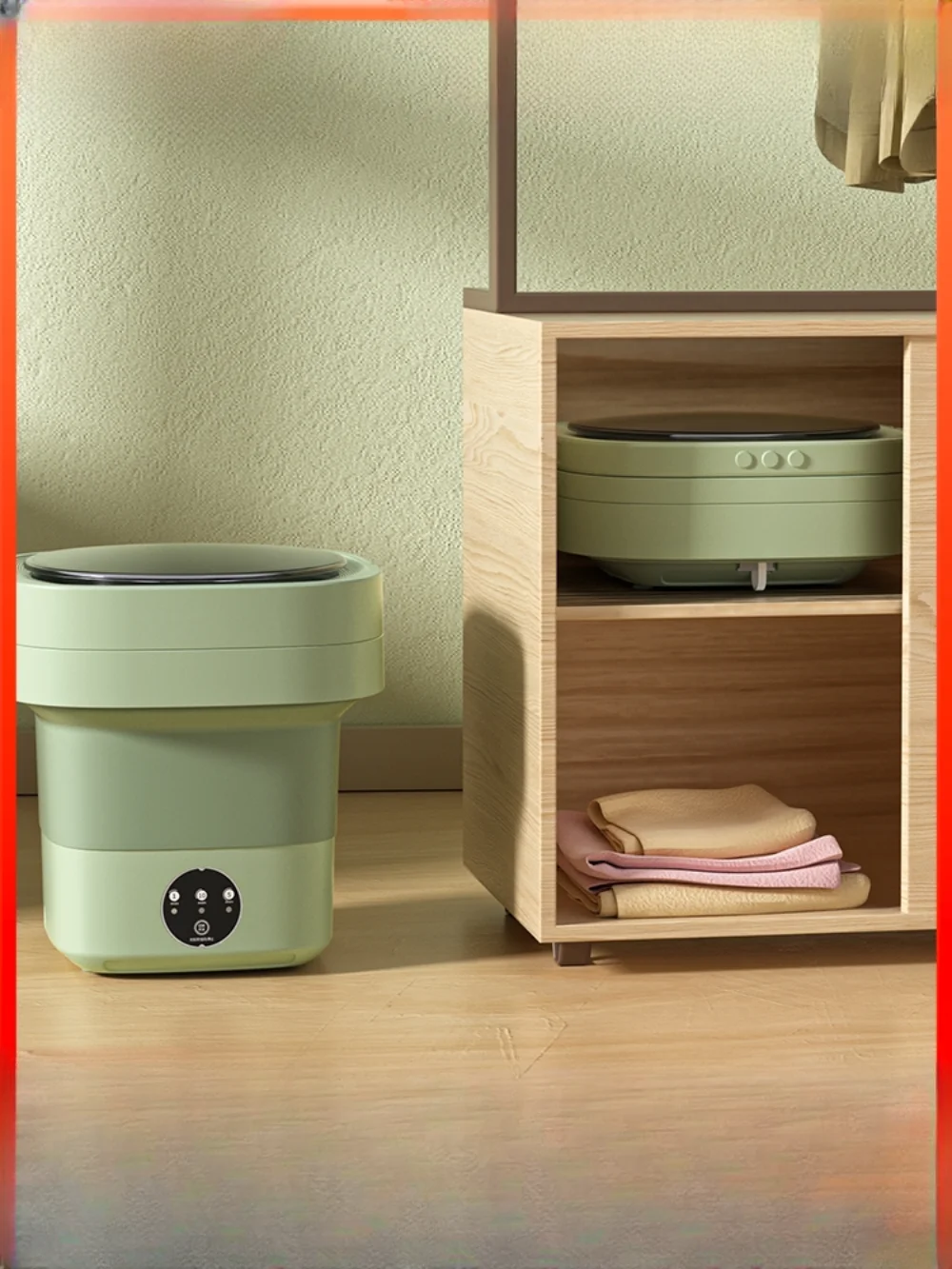 Mini Lavatrice Pieghevole, Portatile, Piccolo E Stripping Integrato Intimo Per Bambini Per Uso Domestico Calzino Speciale