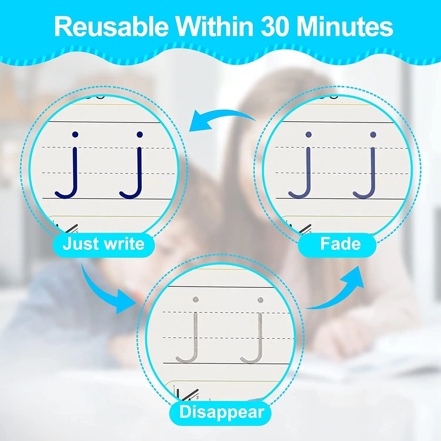 3D Calligraphy Copybook Reusable Learning Math English Book Drawing Numbers Education for Kids Letter Practice Toy Gifts 3