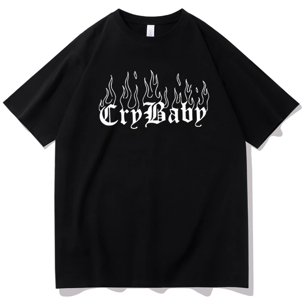 Crybaby Shirt Lil Peep Shirt Lil Peep Merch Lil Peep Music Album Shirt Regalo Per Lil Peep Fan O-Collo Camicia A Maniche Corte