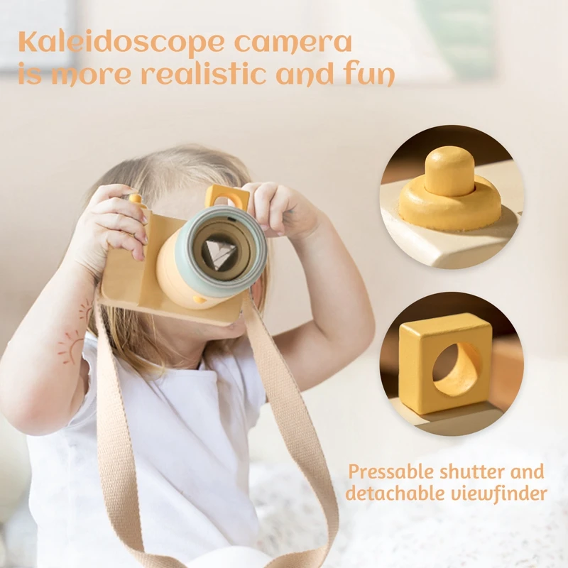 Wooden Fashion Camera Baby Toys Pendant Baby Block Montessori Toys for Children Wooden DIY Presents Nursing Gift Outdoor