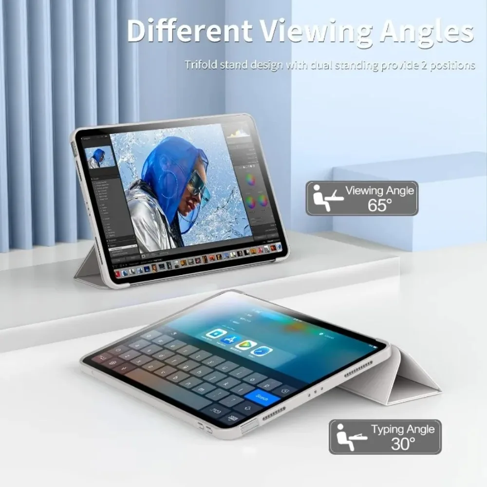 Premium PU Leather Tri-Fold Stand Tablet Case