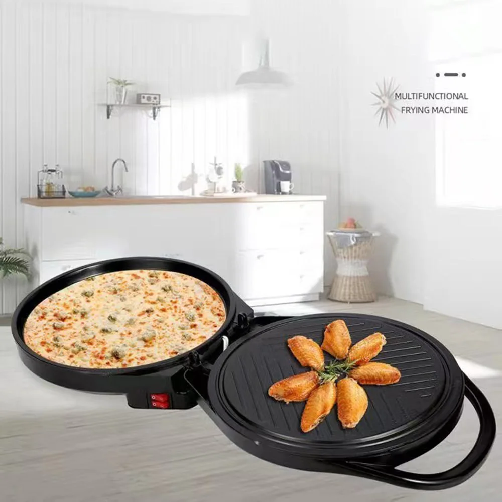 

Anti-scalding Electric Baking Pan Double-sided Heating Suspension Type Crepe Maker Pancake Machine Pie Pizza Griddle Skillet