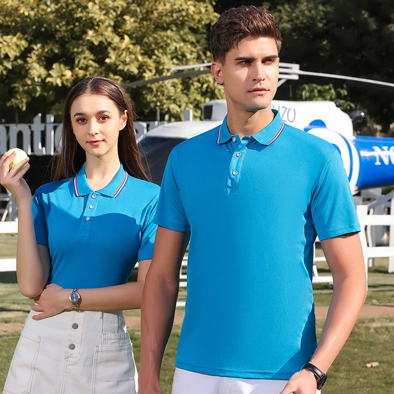 Summer Women's High Quality Polo Shirt Fir Custom Design Company Brand Golf Polo Suit Business Breathable Short Sleeve Polos view 4