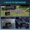 500W 200W Power Station With 100W Solar Panel 18V USB TYPE-C Portable Power Bank 345.6Wh 192Wh Lifepo4 Battery Charging Station 3