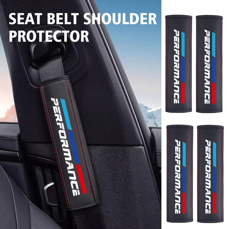 자동차 안전벨트 어깨 보호 패드 인테리어 액세서리 BMW M M2 M3 M4 M5 M6 E46 E90 E60 F30 E39 X1 X3 X4 X5용