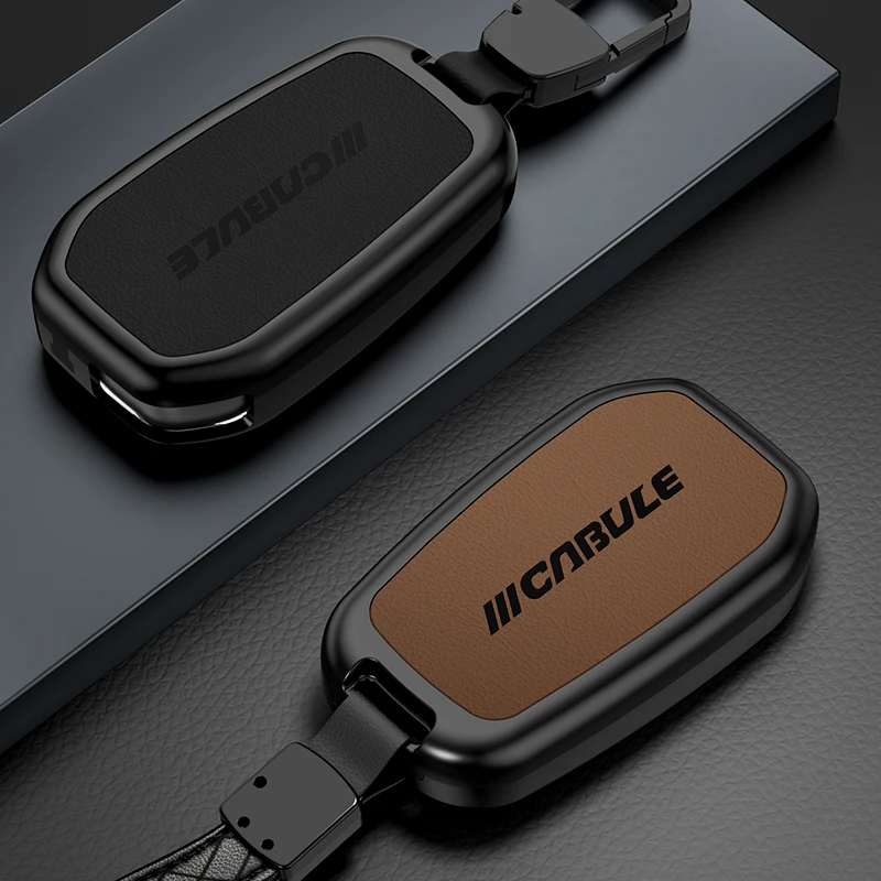 Qhcp Car Key Case Shell Cover Keychain Aluminium Alloy Fit For Toyota