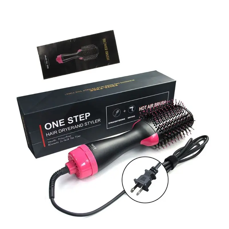 Multifunctional Hair Straightener Brush Hair Curler Brush Hair Styler Tool Drop Shipping 4