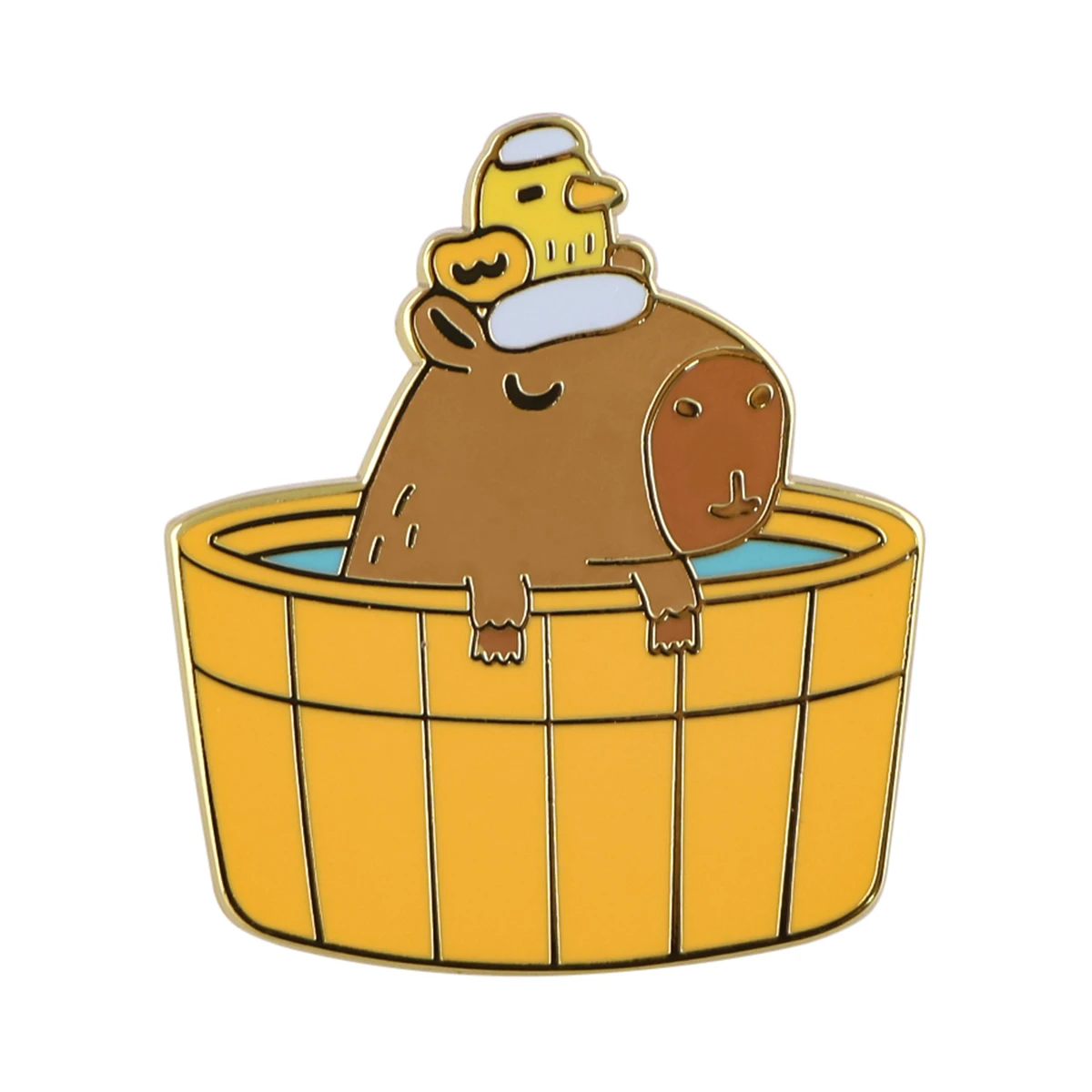 

Capybara Animals Hard Enamelled Brooches Cute Pins Clothes Backpack Lapel Badges Fashion Jewelry Accessories Holiday Gifts