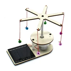 Solar Energy Conversion Wooden Science Kit for Kids - Educational & Fun Learning Toy (Light Grey)