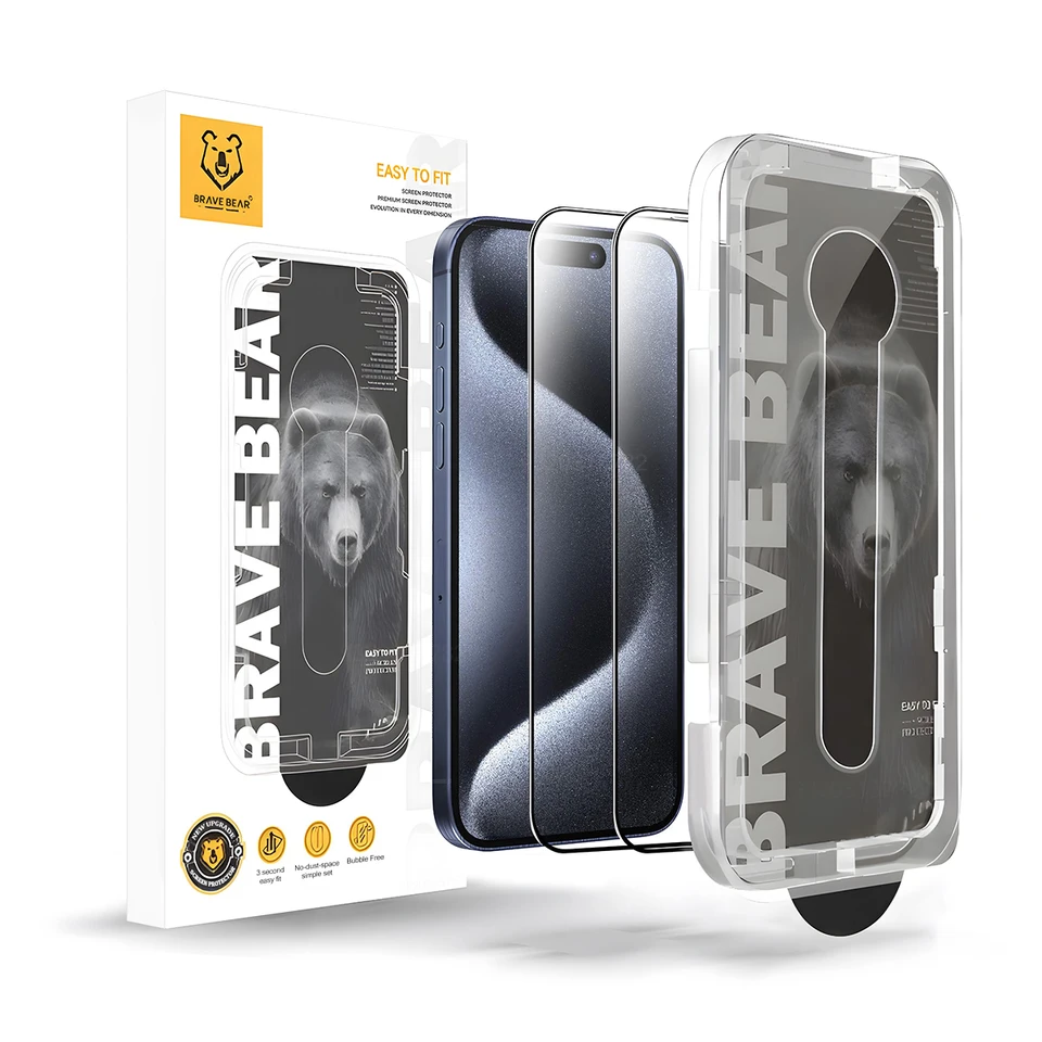 2 Pack Tempered Glass Screen Protector for iPhone