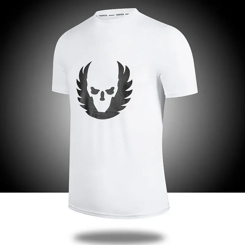Men's Women's Quick Dry Short Sleeve T-Shirt Fitness Sportswear Breathable Training Top Russian Style Sport Shirt Baseball