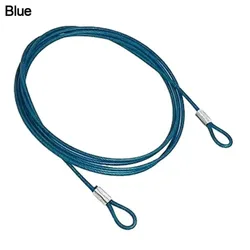 SecureGuard Braided Steel Cable Lock - Ultimate Outdoor Safety Accessory (Blue)