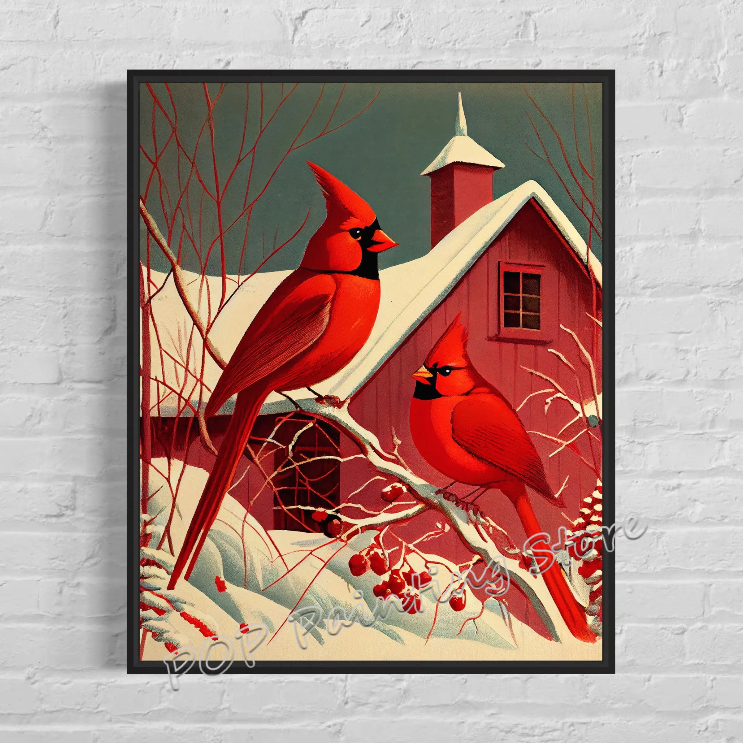 Decorazione da parete artistica per uccelli vintage in stile giapponese con  uccelli retrò, con papavero, papavero, soggiorno, decorazioni per la casa,  regalo - AliExpress, image size:2400x2400