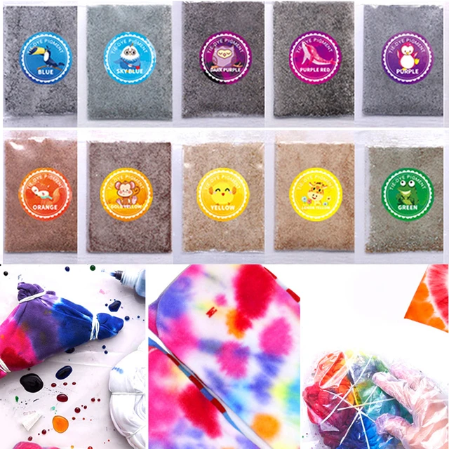 24 Colors 10g/Bag Fabric Dye Pigment Dyestuff Dye For Clothing Textile  Dyeing Clothing Renovation For