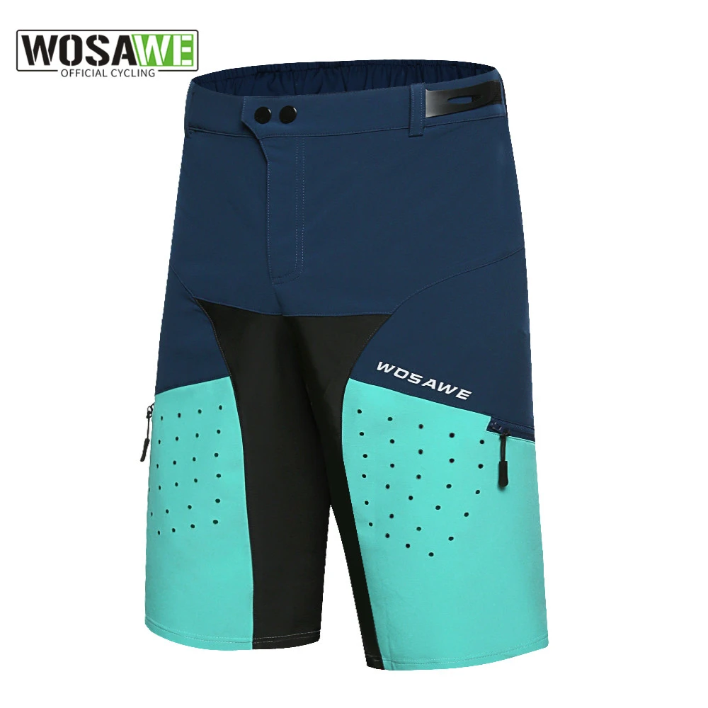WOSAWE Men Cycling Shorts MTB Downhill Bermuda Mountain Bike Bicycle