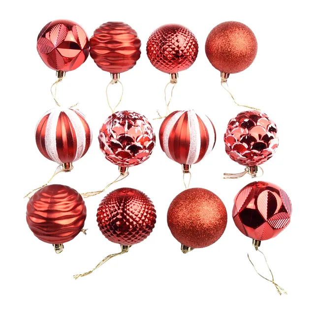 12PCS 6CM Christmas Ball Ornaments Tree Decorations For Holiday Wedding Party Christmas Home Decoration Products - Image 4