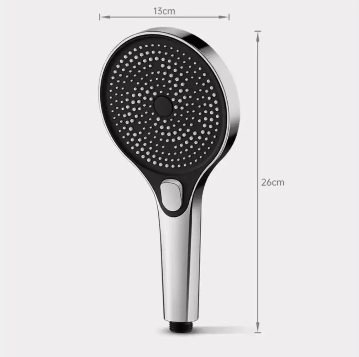 New High Pressure Big 130mm Shower Head Black 3 Modes Water Saving Spray Nozzle Massage Rainfall Shower Bathroom Accessories 6