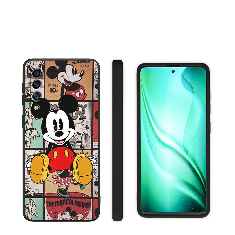 silicone cover with s pen Chuột Mickey Dành Cho Samsung Galaxy Samsung Galaxy A90 A80 A70 S A60 A50S A30 S A40 S A2 A20E A20 S A10S a10 E Đen Ốp Lưng Điện Thoại silicone case for samsung Cases For Samsung