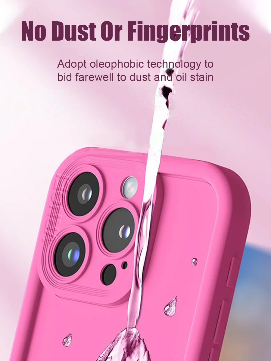 รูปสินค้า เคสกันกระแทกหนาสำหรับ iPhone 17 16 15 14 13 12 11 Pro Max สีเรียบ