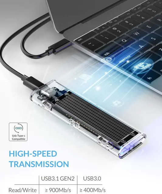 ORICO M2 SSD 케이스 NVME SATA SSD 인클로저 도구