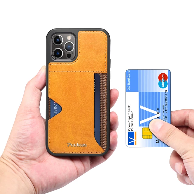 Drop Protection Card Holder Leather iPhone Case