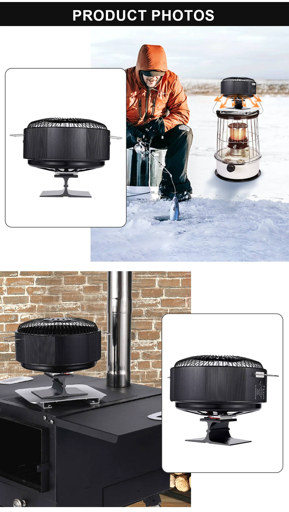 S9ba9c0ca3cc34c049e74230c1cbb3ac9d 5 Blade Stove Fan Heat Powered Free Standing Fireplace Fan Fire Heater Log Wood Burner Eco Quiet Home Efficient Heat Distribute Mallzona