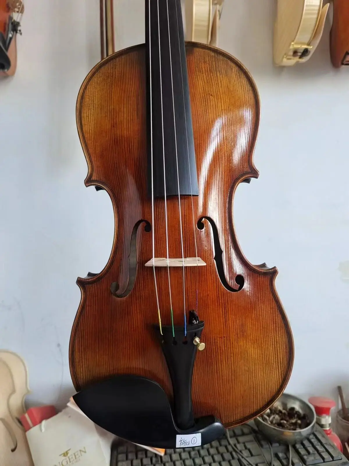 

4/4 Violin STAINER model Solid flamed maple back spruce top hand made K1