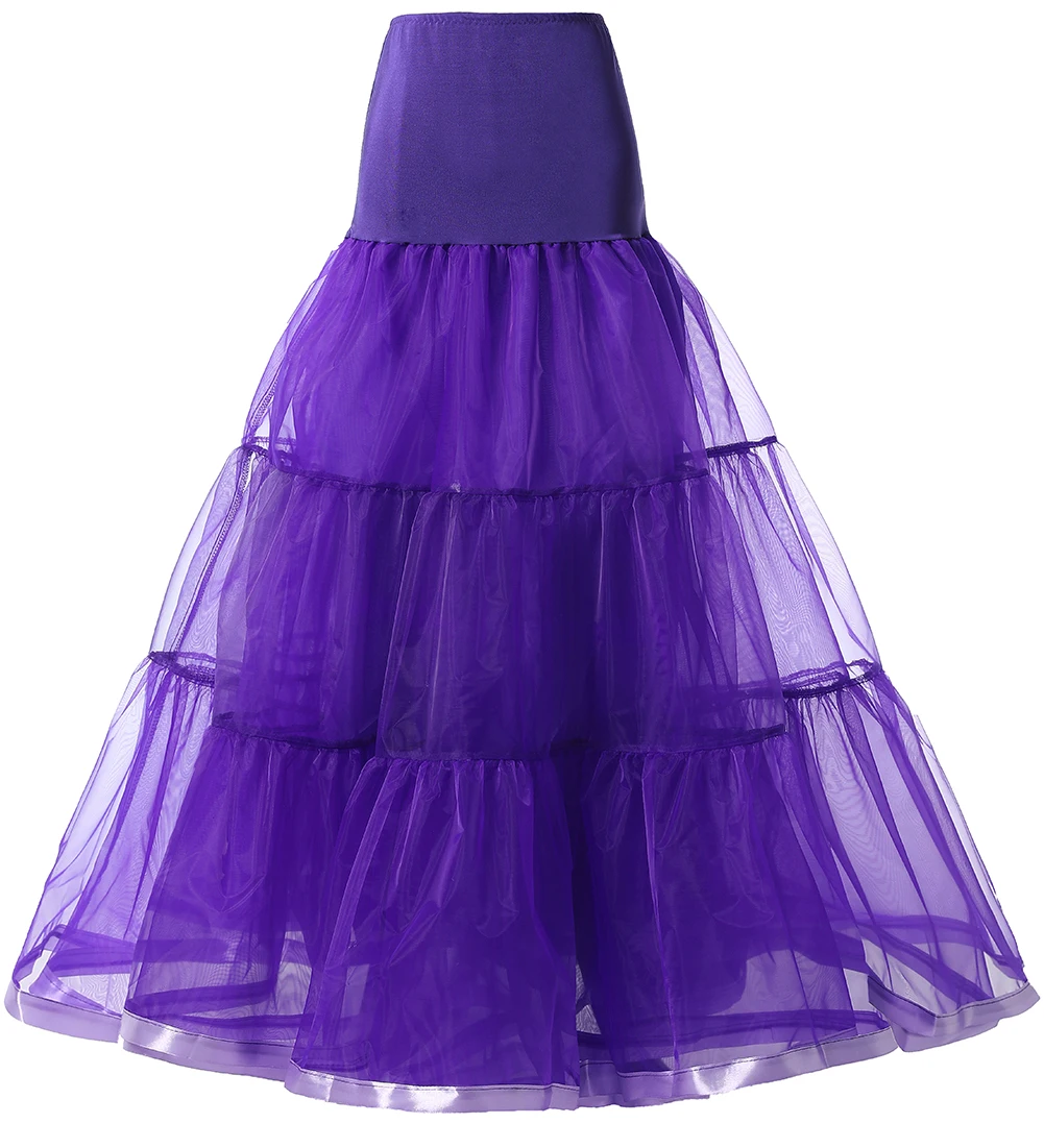 95CM Long Petticoat Ruffled Crinoline Vintage Wedding Bridal Underskirt Dresses Rockabilly Tutu flower girl underskirt wedding underskirt vintage underskirt lolita petticoat wedding petticoat petticoat underskirt petticoat skirt tulle tutu skirt